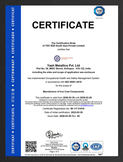 ISO 14001:2015 Certificate