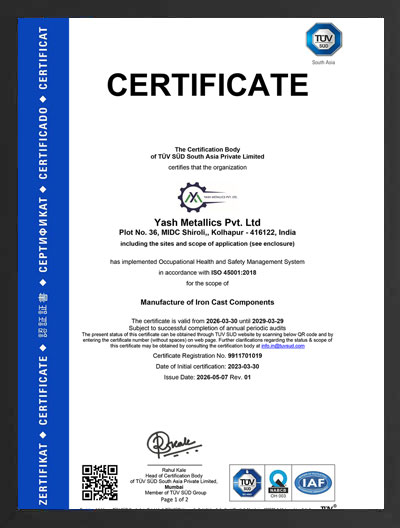 ISO 14001:2015 Certificate