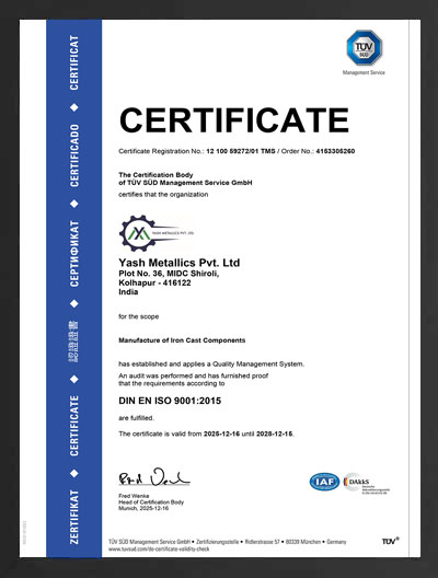 ISO 9001:2015 Certificate